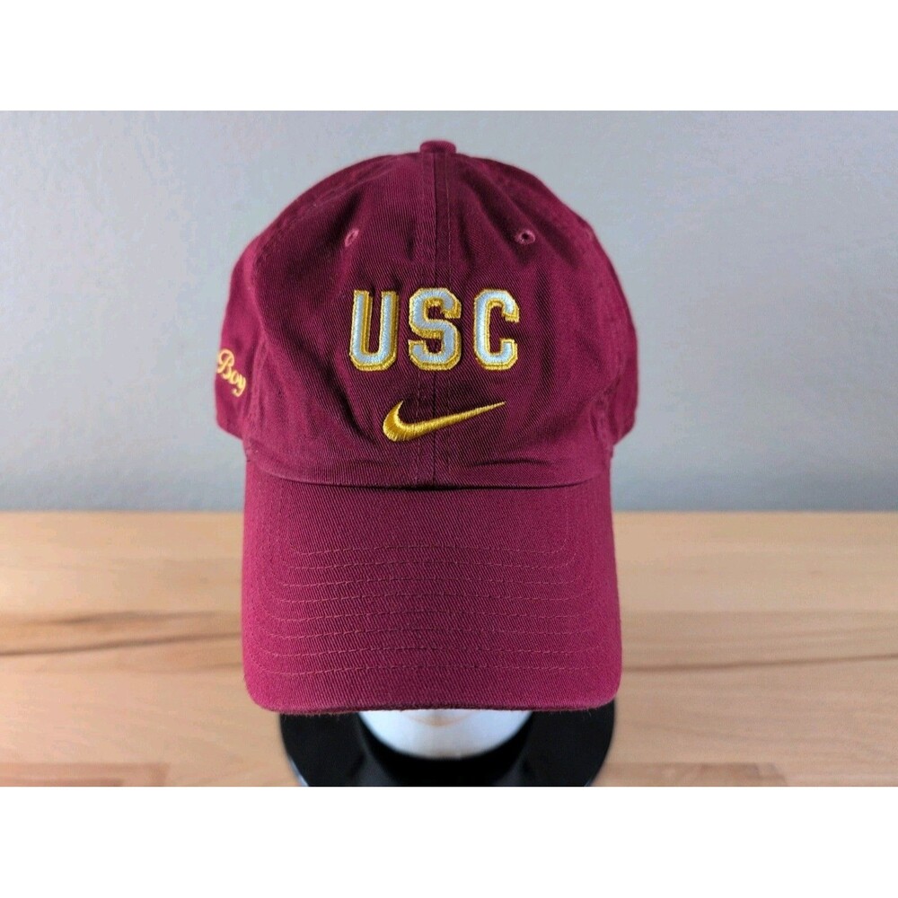 USC Trojans Hat Cap Strapback One Size Red Adjustable Nike Heritage Cali Boy